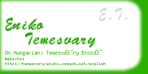 eniko temesvary business card